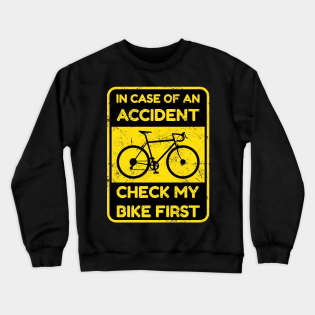 Racing Gravel Bike Crewneck Sweatshirt by SNZLER